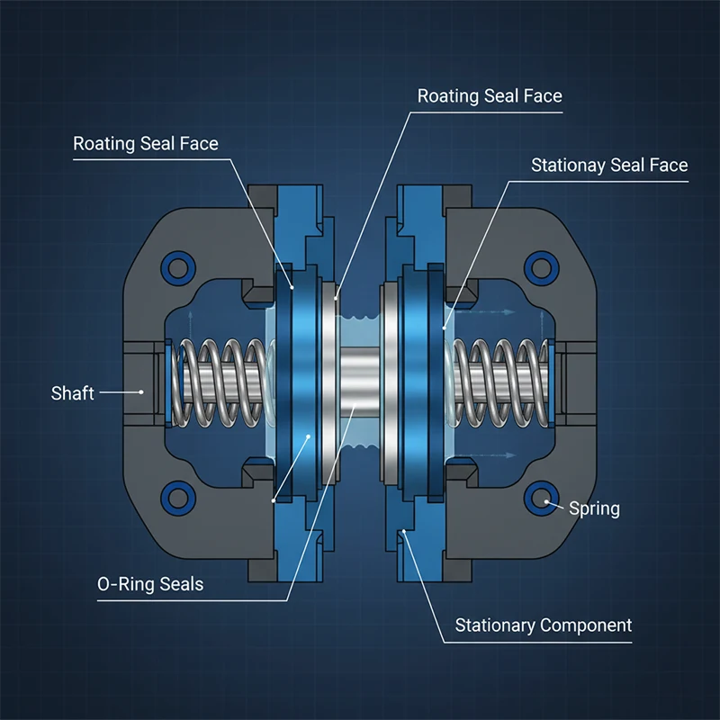 مکانیکال سیل تکی
مکانیکال سیل دوبل