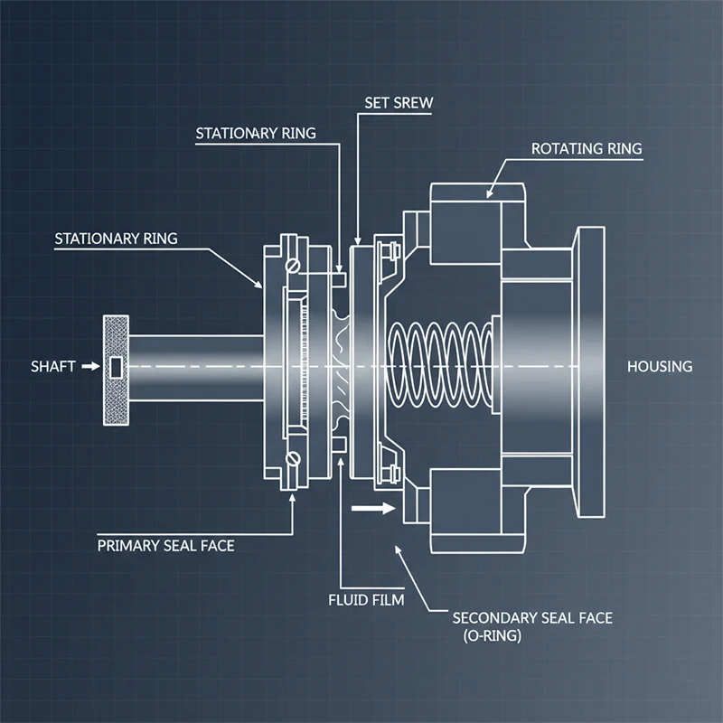 مکانیکال سیل تکی
مکانیکال سیل دوبل