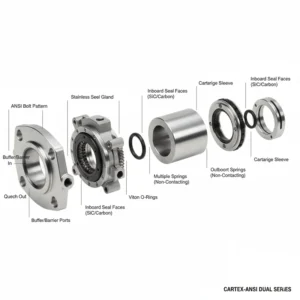 مکانیکال سیل بورگمن مدل cartex ansi dual seal